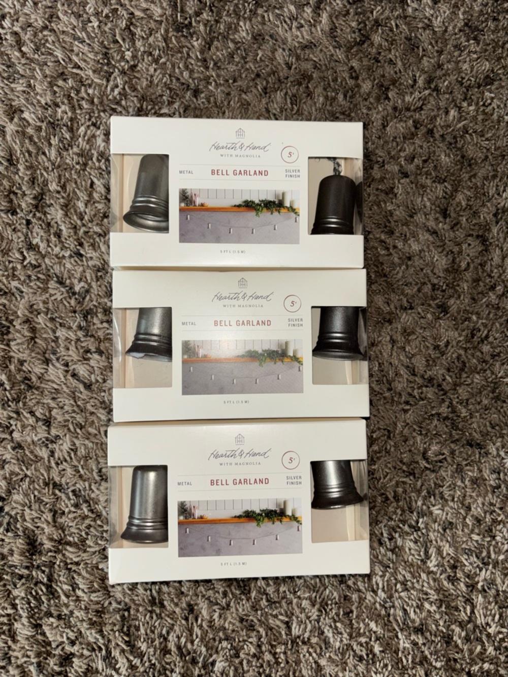 New in box Magnolia/ Hearth and Hand Bell Garland
